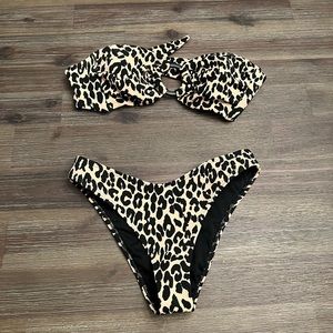 Montce Leopard bikini bottoms. Worn once